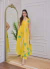 Yellow Colour Rayon With Printed Kurti With Pant Dupatta Suppliers In India Aaradhna 2041